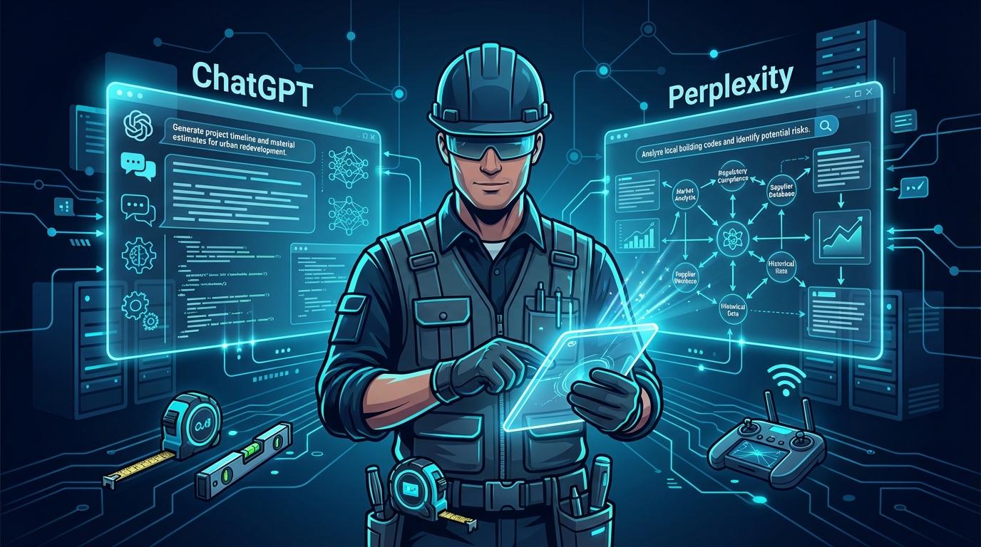 contractor AI integration infographic AEO technical health