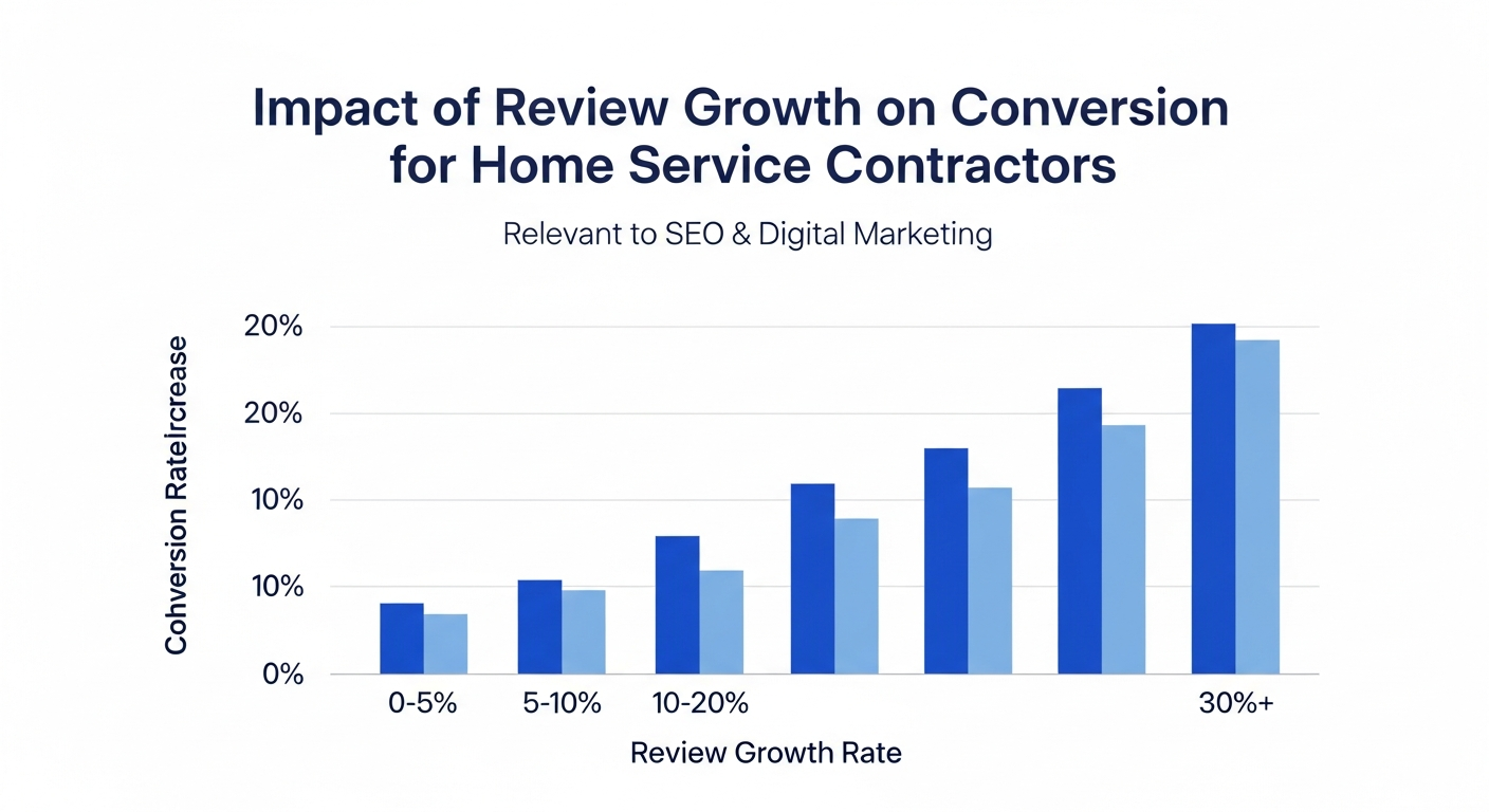 chart of review growth impact on conversion