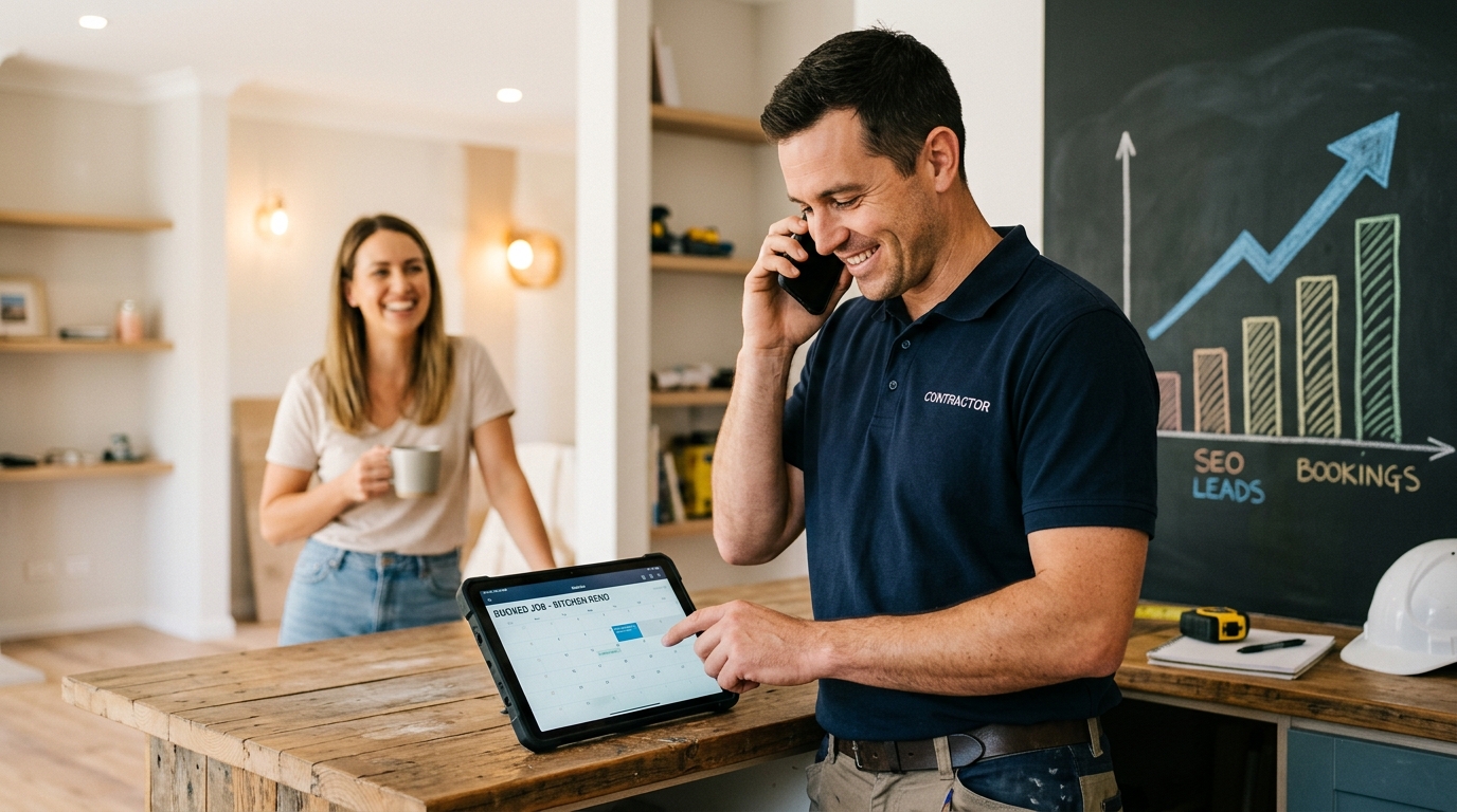 Contractor SEO turns qualified search traffic into phone calls, quote requests, and booked jobs