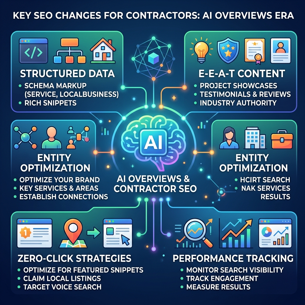 Key changes contractors need for AI Overviews SEO success
