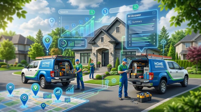 Home services SEO strategy for contractors improving rankings, map pack visibility, and booked jobs